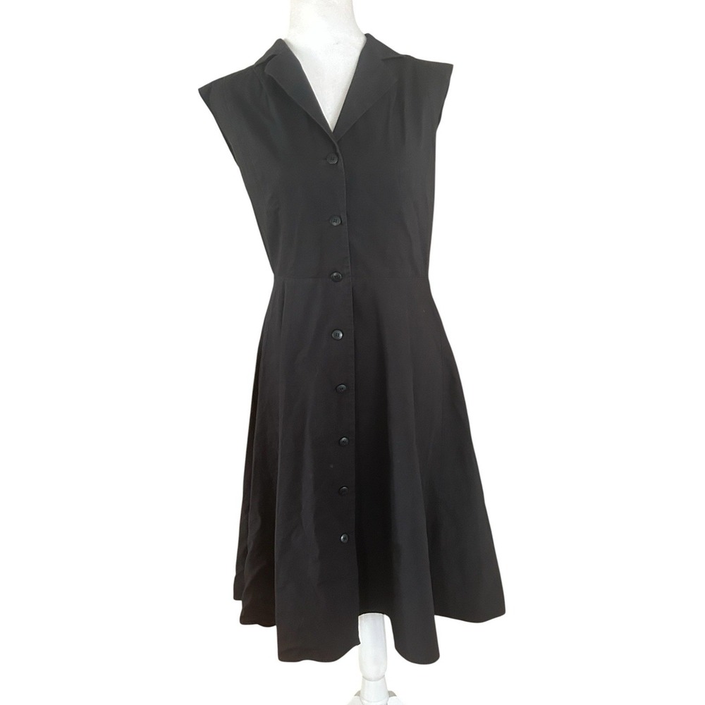 Max and Cleo A-Line Black Dress Sleeveless SZ S